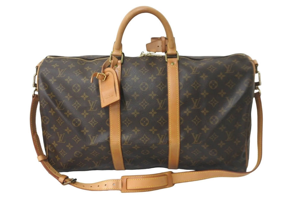Louis Vuitton Keepall Bandouliere Boston Bag Monogram Gold
